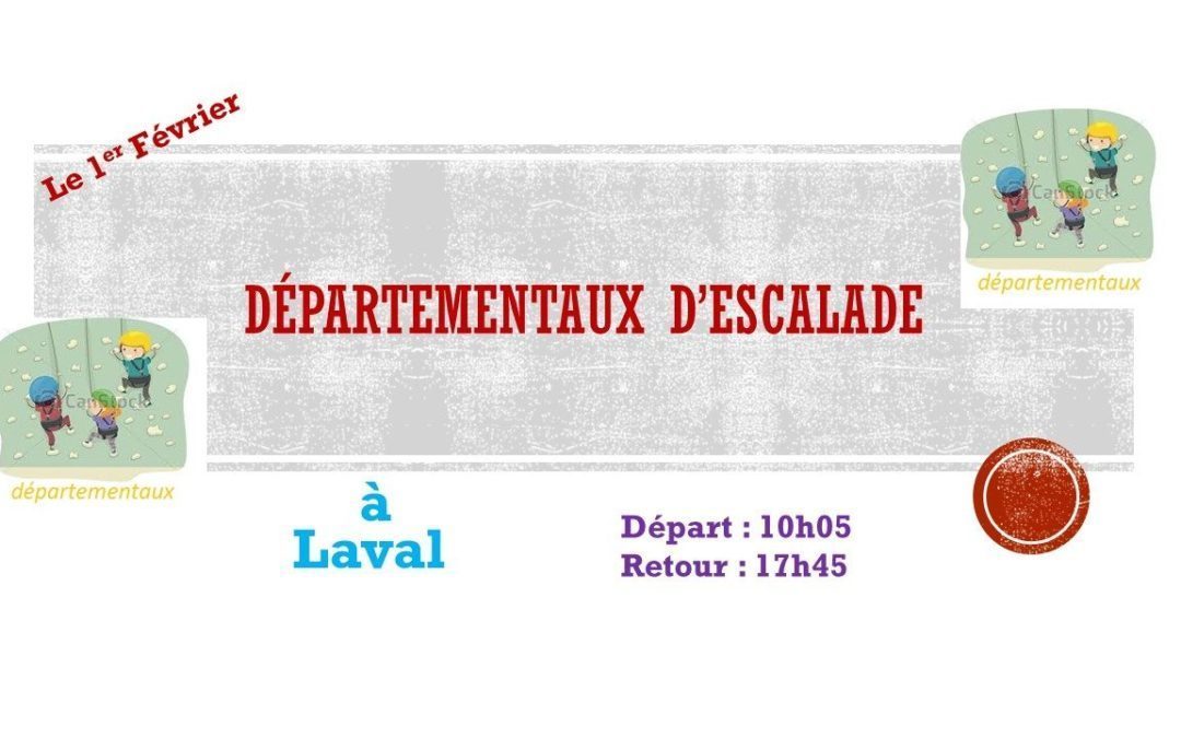 journée départementale d’escalade